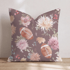 Blush Floral Football Toss Throw Pillow - Hillcroft Home