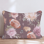 Blush Floral Football Toss Throw Pillow - Hillcroft Home