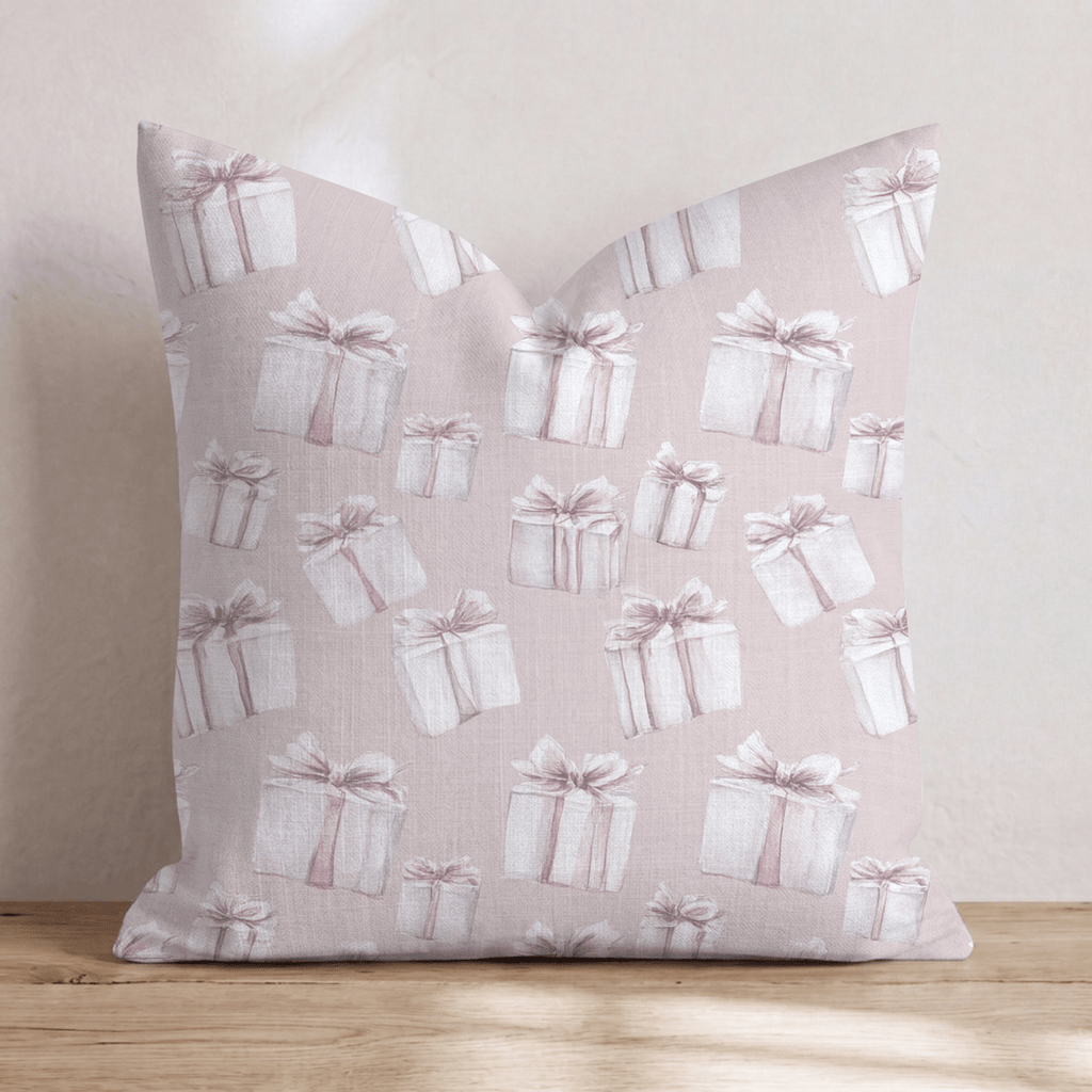 Blush Gift Galore Throw Pillow - Hillcroft Home