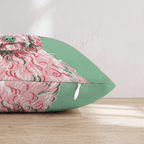 Blush Goldendoodle Santa Cap Throw Pillow - Hillcroft Home