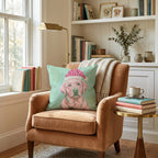 Blush Labrador Retriever Santa Cap Throw Pillow - Hillcroft Home