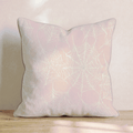 Blush Lace Web Throw Pillow - Hillcroft Home