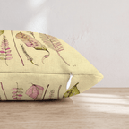 Blush Leaf Study Throw Pillow - Hillcroft Home