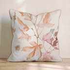Blush Maple Sprigs Throw Pillow - Hillcroft Home