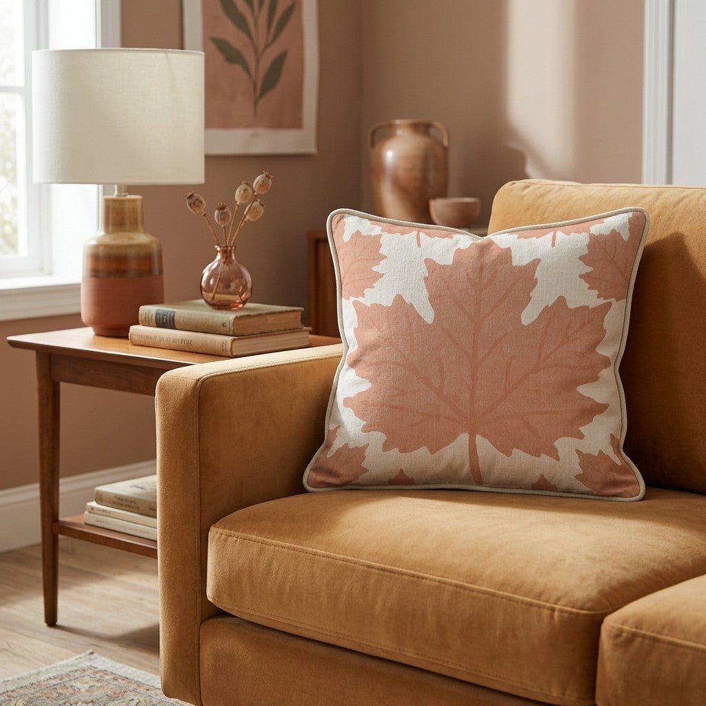 Blush Maple Throw Pillow - Hillcroft Home