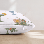 Blush Margarita Garden Throw Pillow - Hillcroft Home