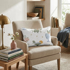 Blush Margarita Garden Throw Pillow - Hillcroft Home