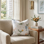 Blush Margarita Garden Throw Pillow - Hillcroft Home
