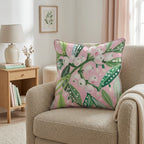Blush Mistletoe Sprig Throw Pillow - Hillcroft Home