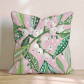Blush Mistletoe Sprig Throw Pillow - Hillcroft Home