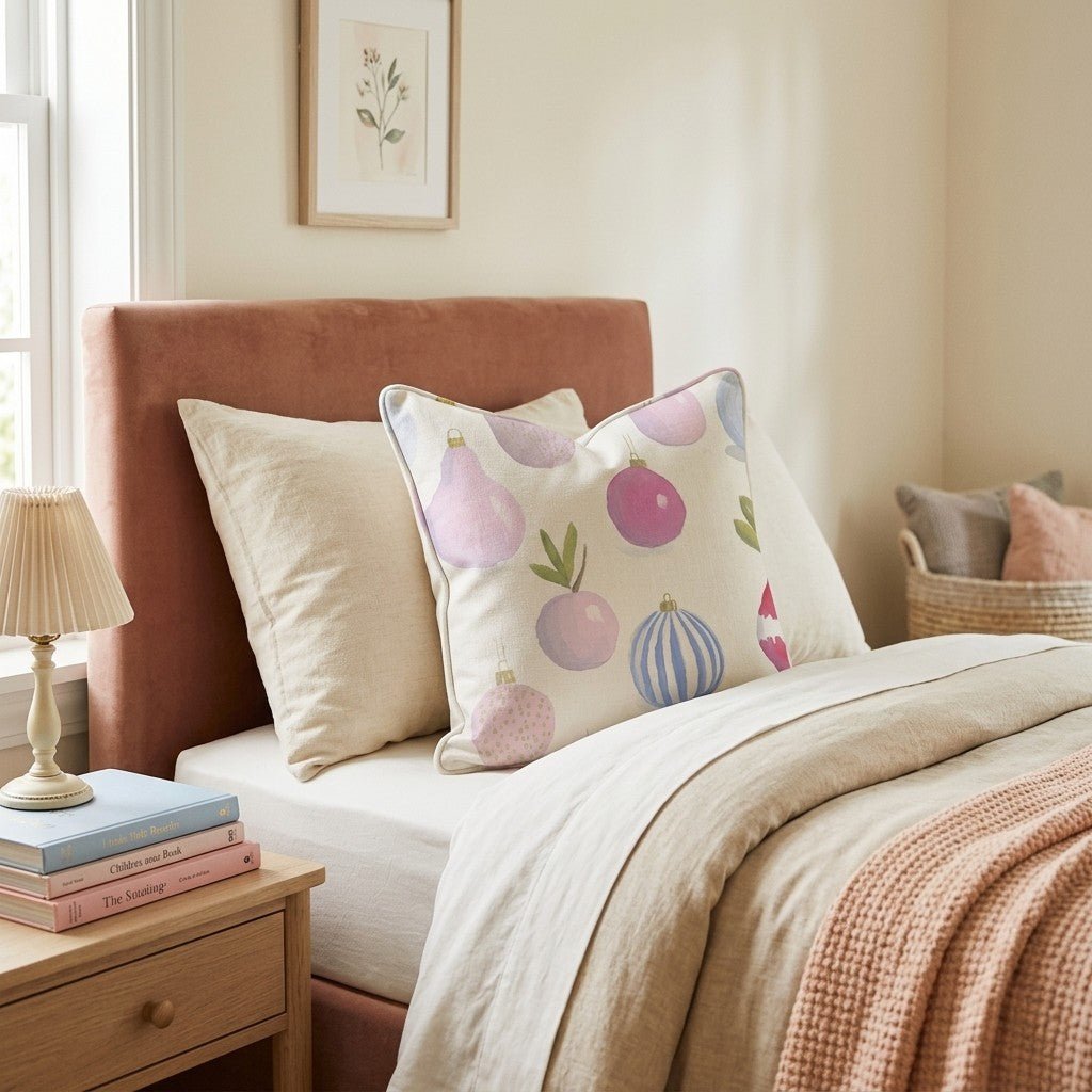 Blush Ornament Collection Throw Pillow - Hillcroft Home