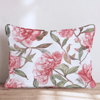 Blush Peony Trail Throw Pillow - Hillcroft Home