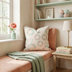 Blush Wreath Scatter Throw Pillow - Hillcroft Home
