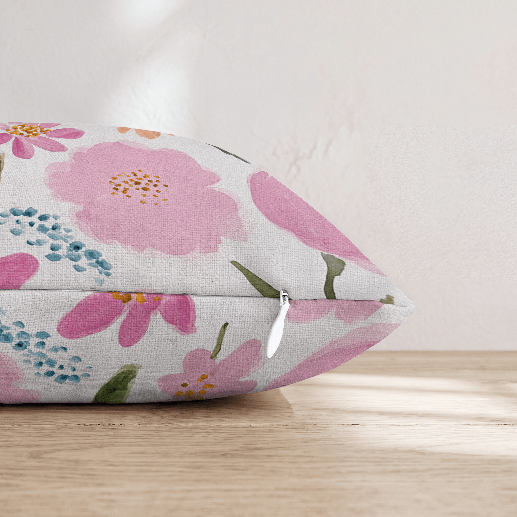 Blushing Garden Throw Pillow - Hillcroft Home