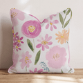 Blushing Garden Throw Pillow - Hillcroft Home