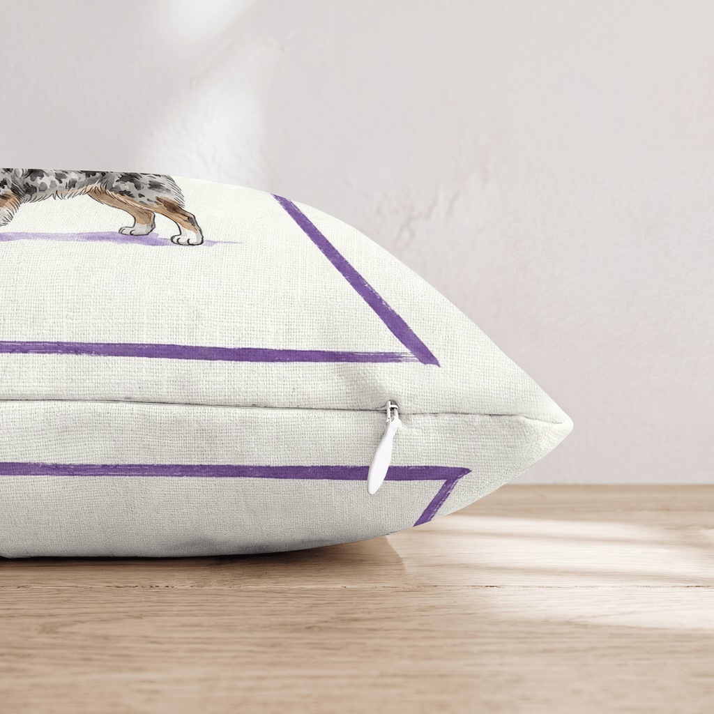 Boba Australian Shepherd Throw Pillow - Hillcroft Home