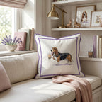 Boba Basset Hound Throw Pillow - Hillcroft Home