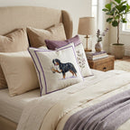 Boba Bernese Mountain Dog Throw Pillow - Hillcroft Home
