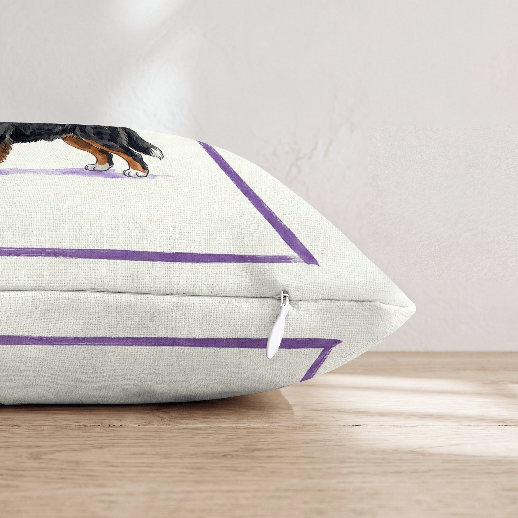 Boba Bernese Mountain Dog Throw Pillow - Hillcroft Home