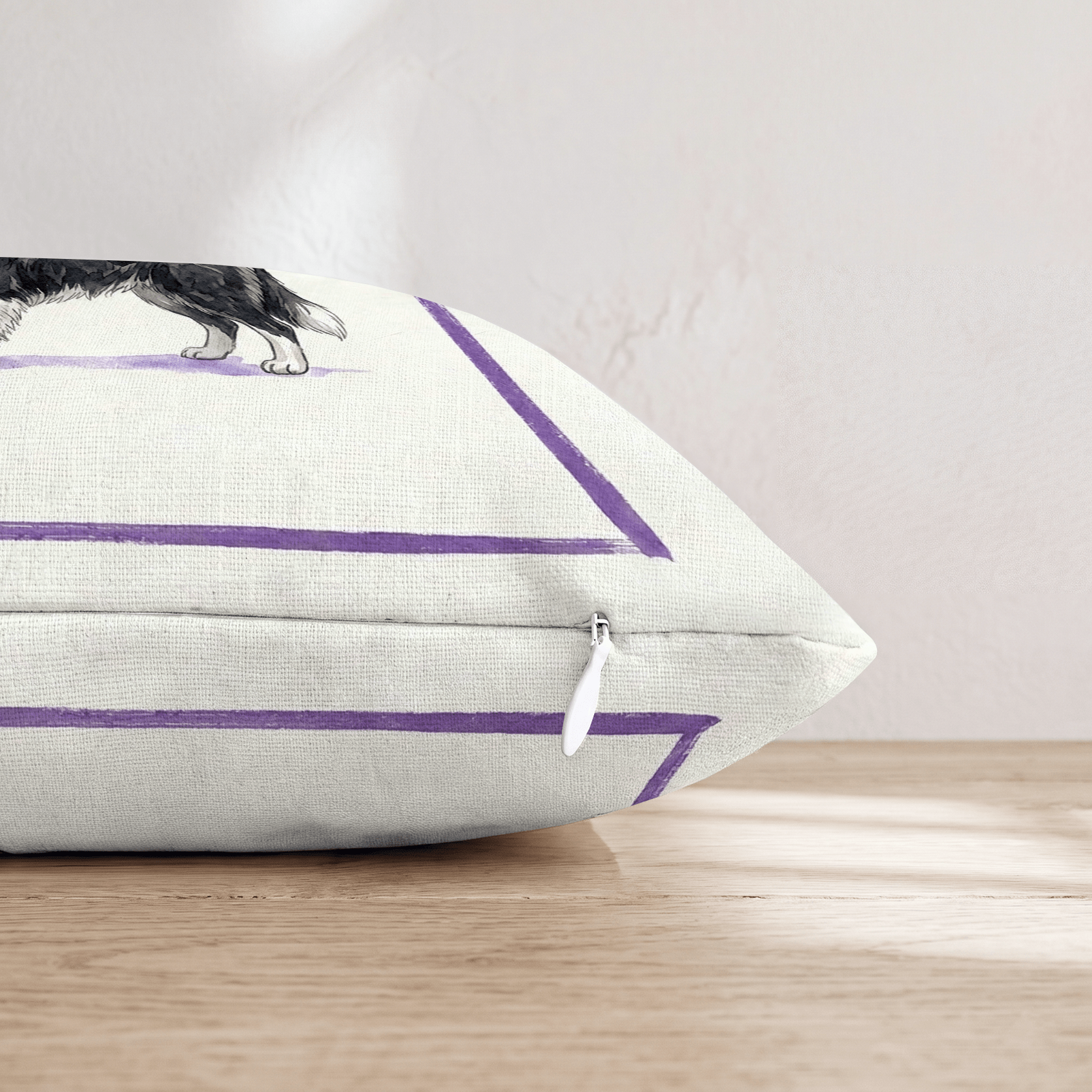 Boba Border Collie Throw Pillow - Hillcroft Home