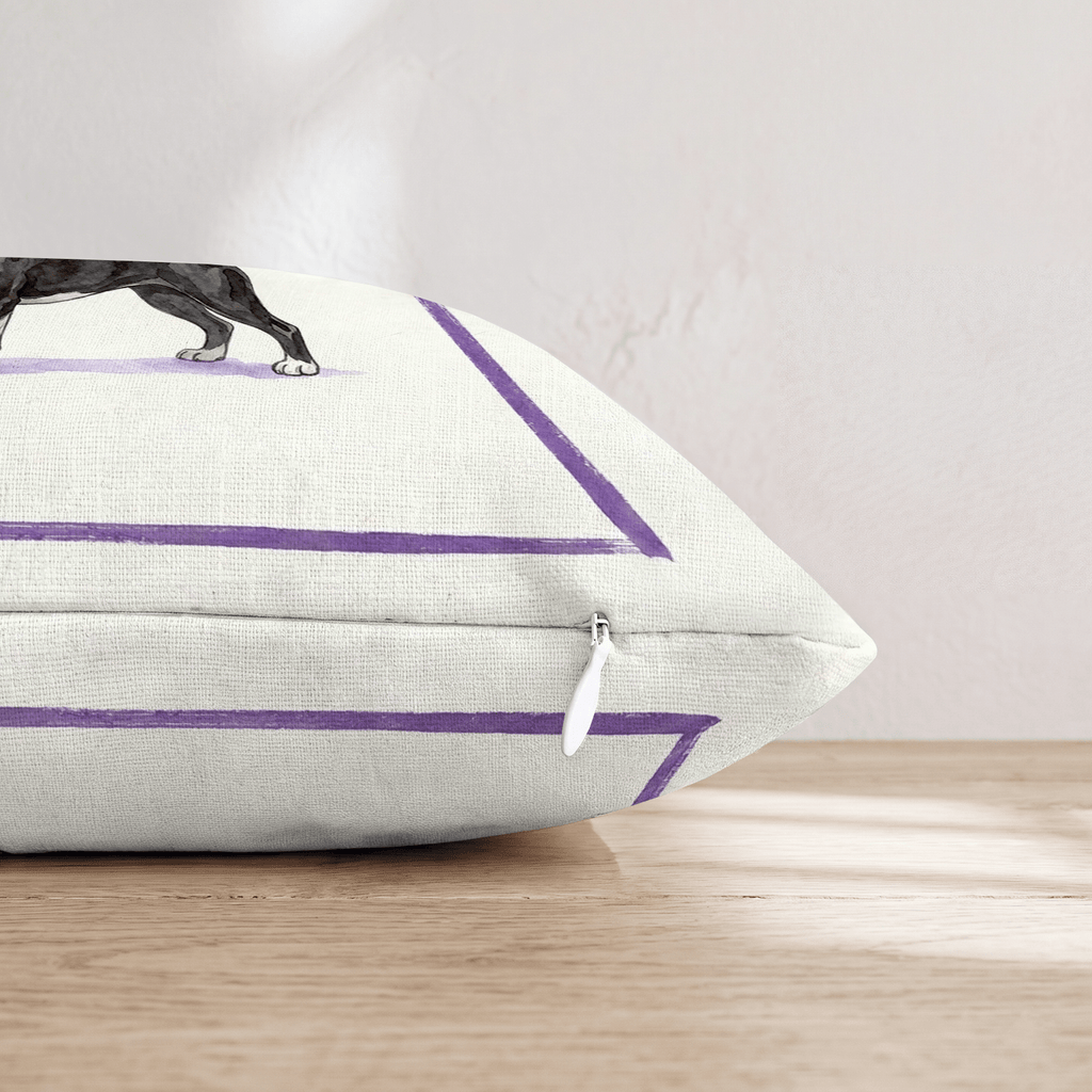 Boba Boston Terrier Throw Pillow - Hillcroft Home