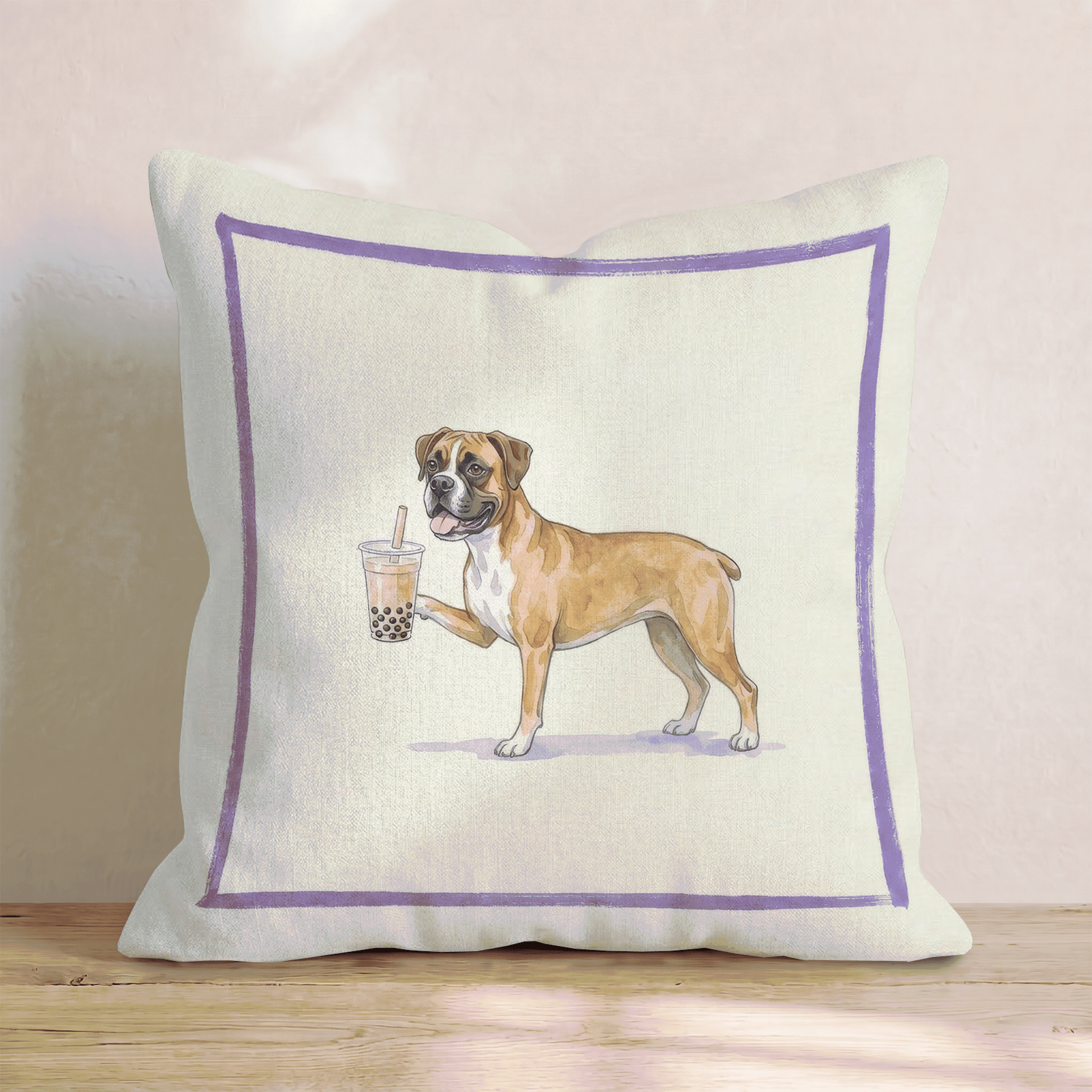 Boba Boxer Throw Pillow - Hillcroft Home