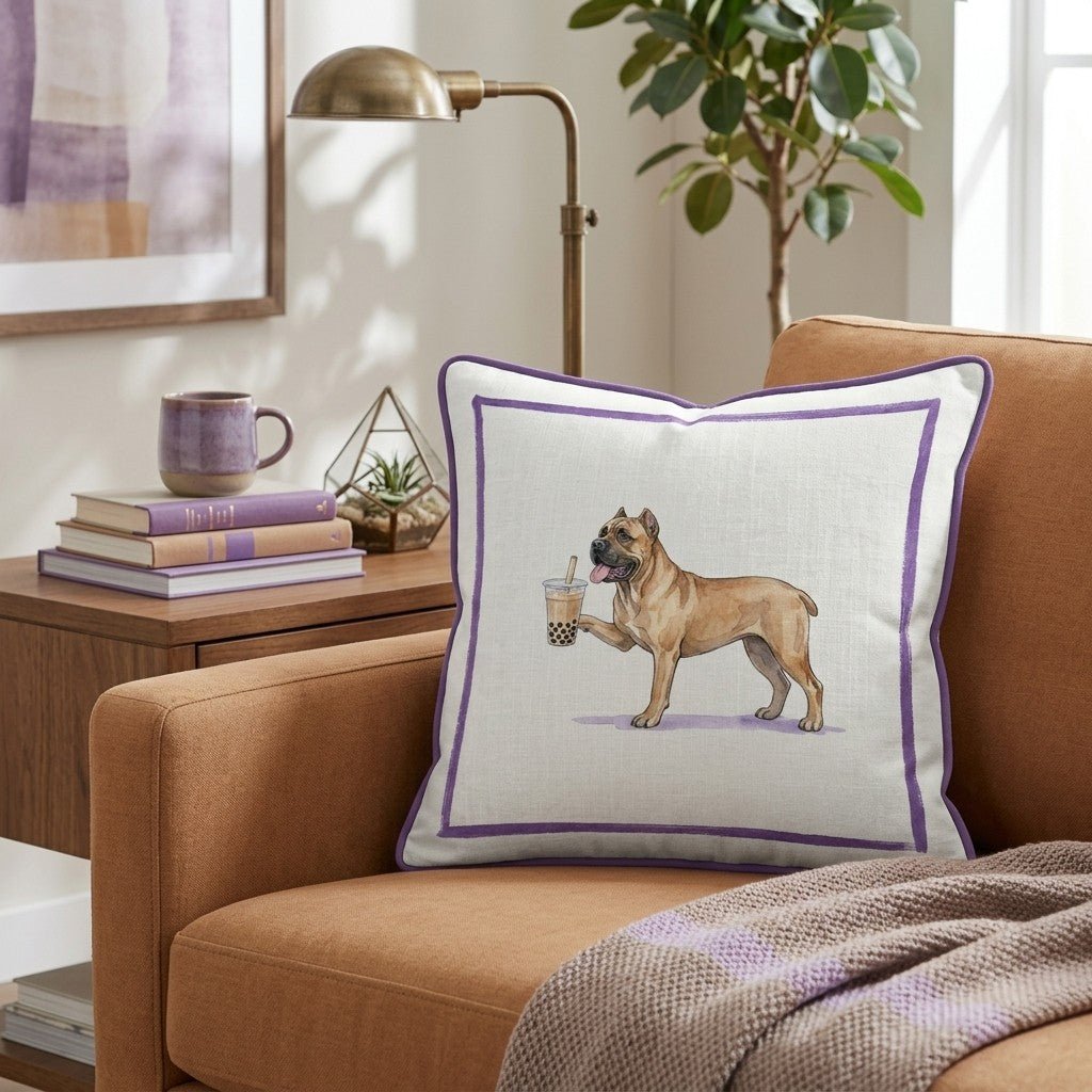 Boba Cane Corso Throw Pillow - Hillcroft Home