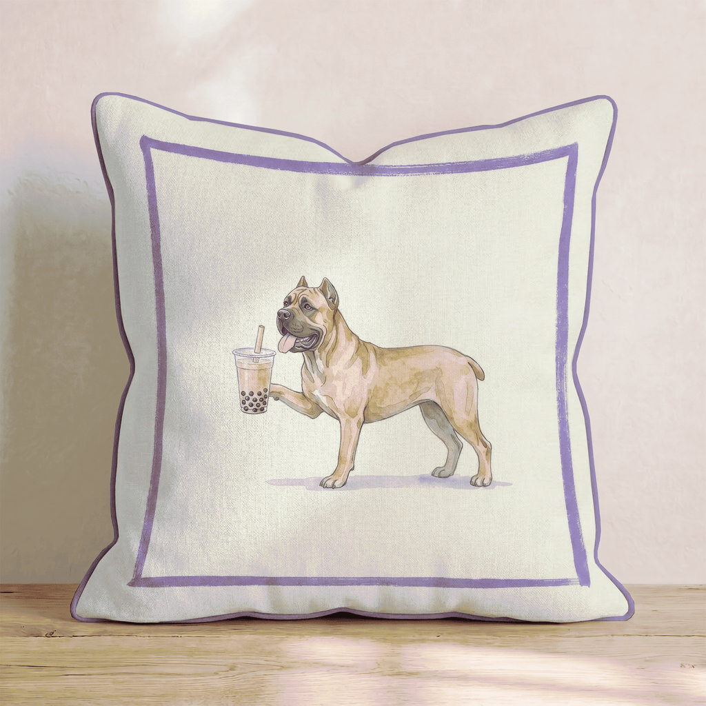 Boba Cane Corso Throw Pillow - Hillcroft Home
