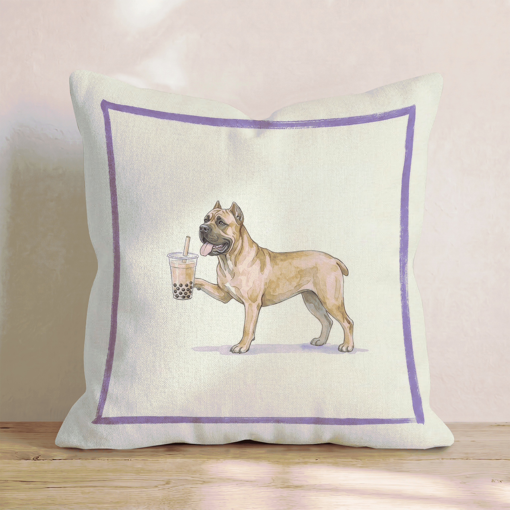 Boba Cane Corso Throw Pillow - Hillcroft Home