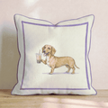Boba Dachshund Throw Pillow - Hillcroft Home