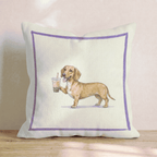 Boba Dachshund Throw Pillow - Hillcroft Home
