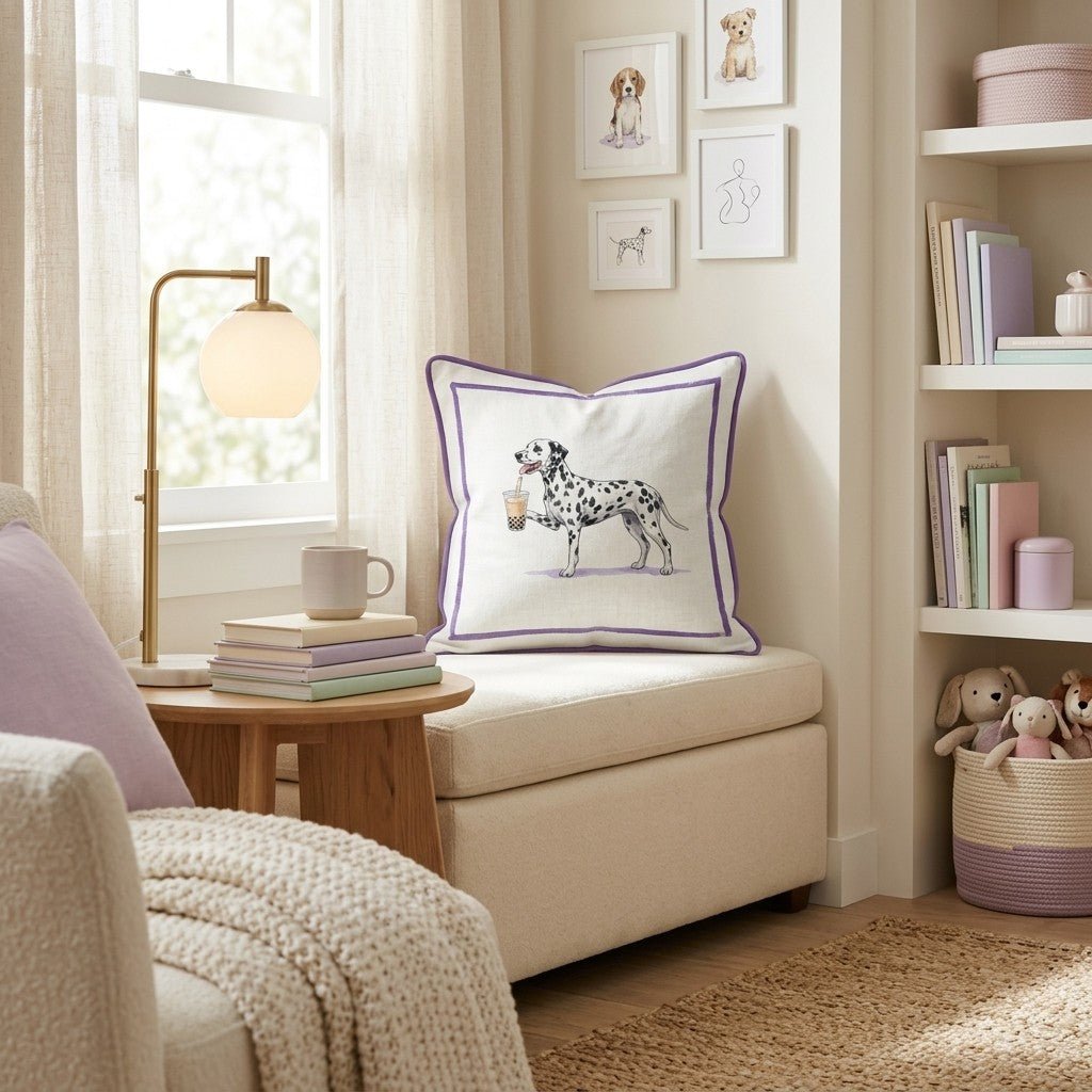Boba Dalmation Throw Pillow - Hillcroft Home