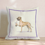 Boba Great Dane Throw Pillow - Hillcroft Home