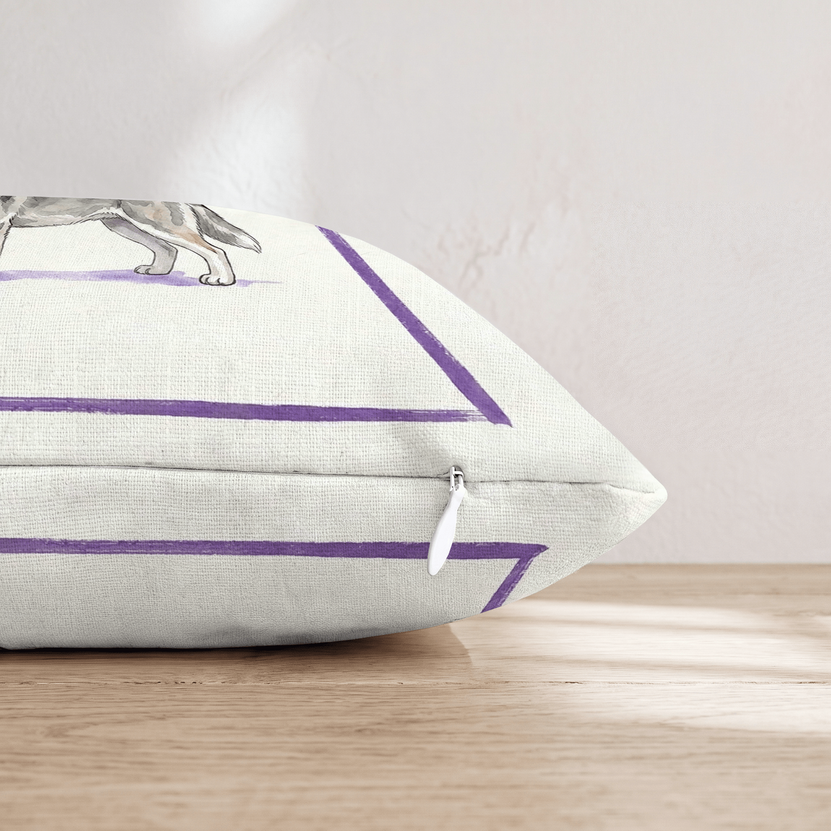 Boba Husky Throw Pillow - Hillcroft Home
