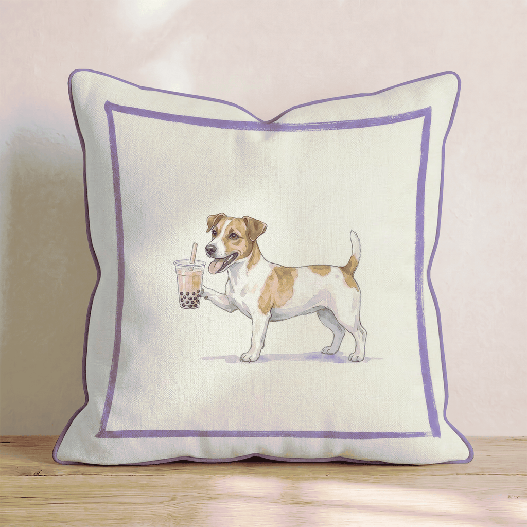 Boba Jack Russell Throw Pillow - Hillcroft Home