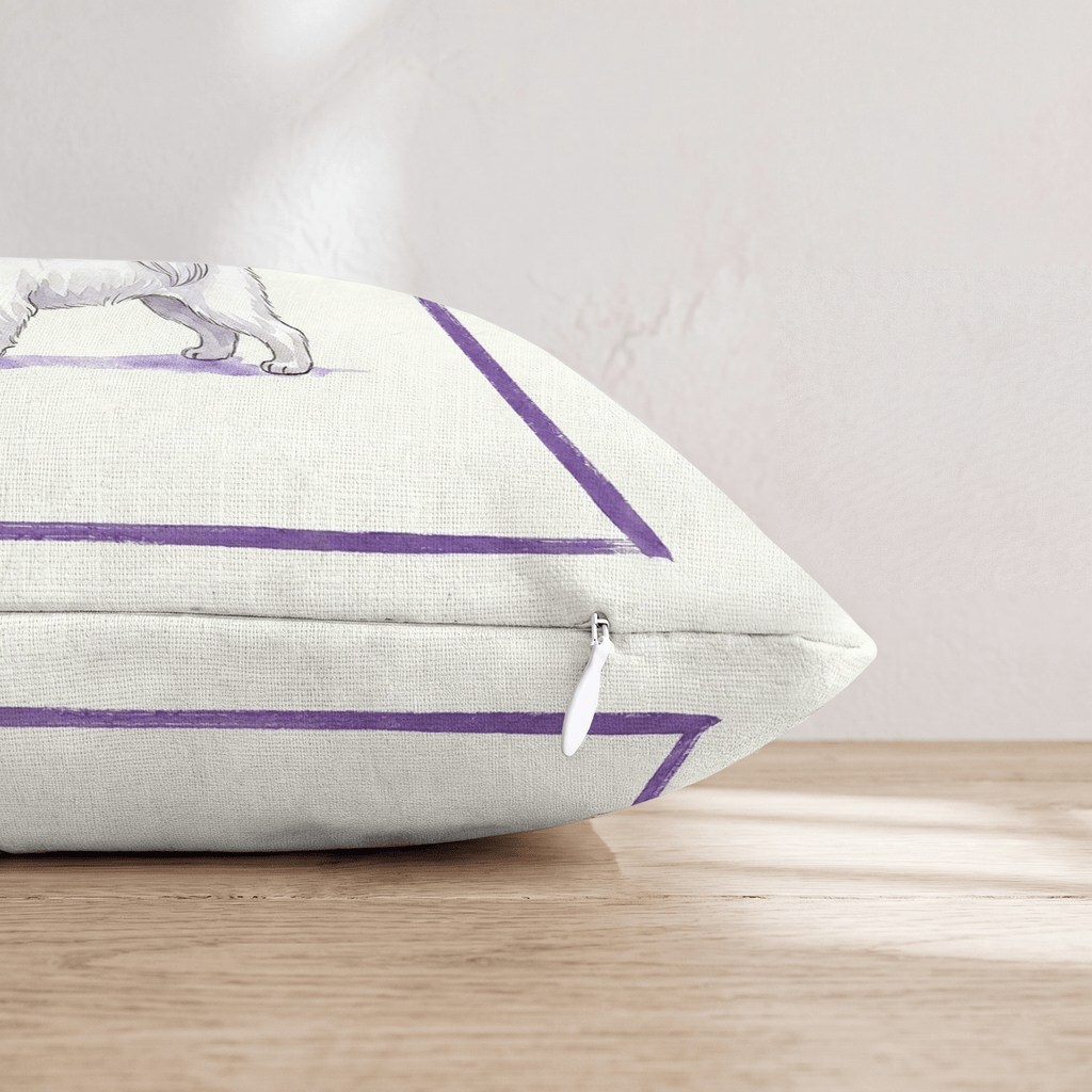 Boba Maltese Throw Pillow - Hillcroft Home