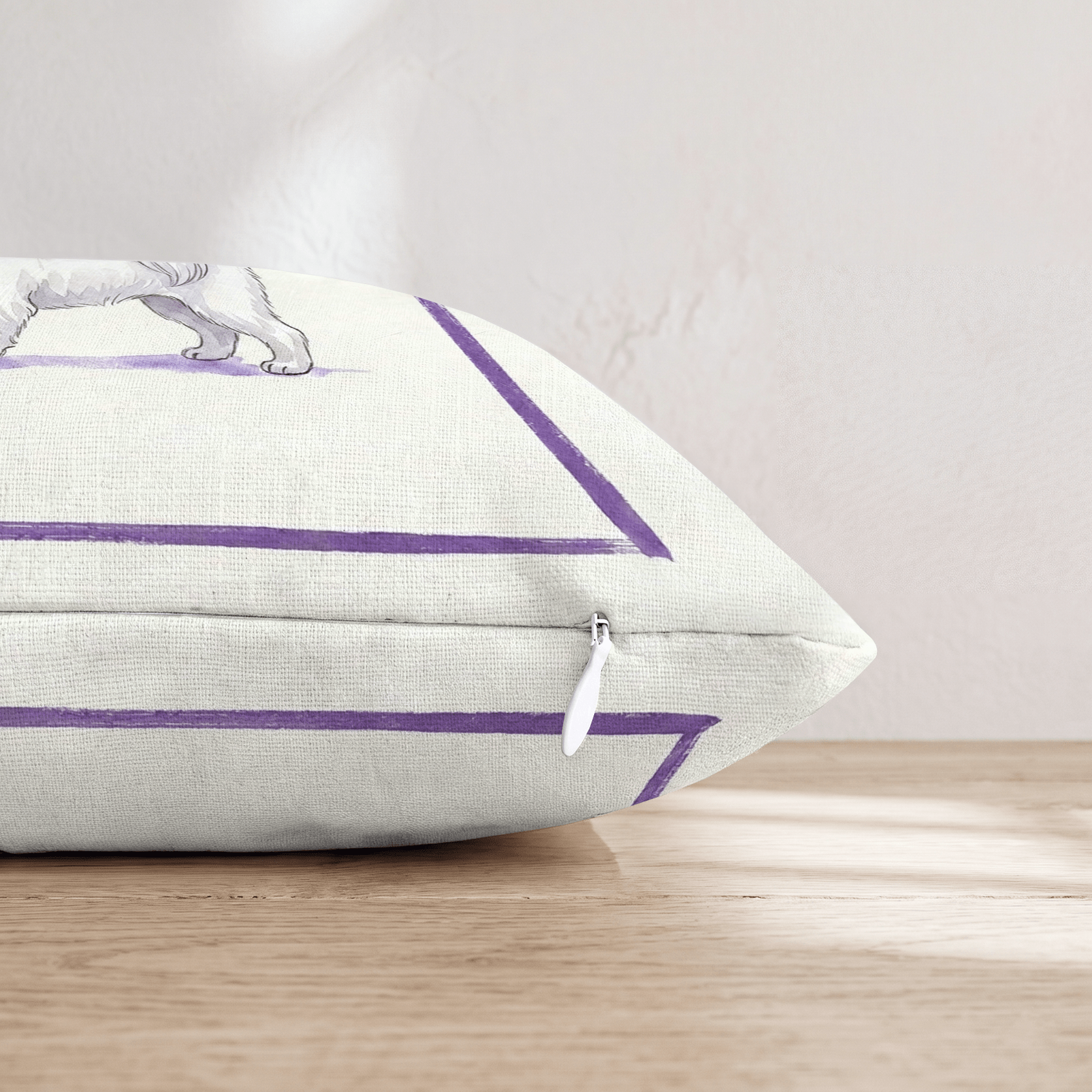 Boba Maltese Throw Pillow - Hillcroft Home