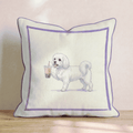 Boba Maltese Throw Pillow - Hillcroft Home