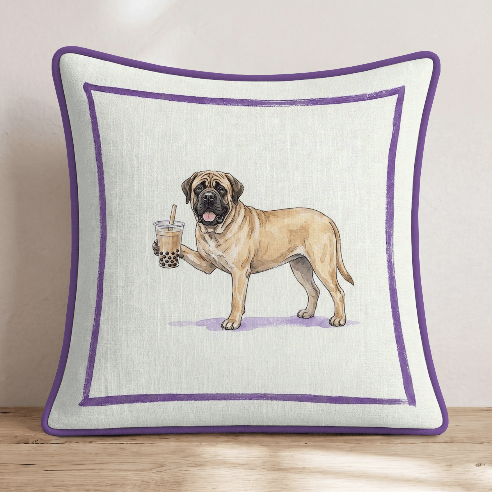 Boba Mastiff Throw Pillow - Hillcroft Home