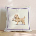 Boba Poodle Throw Pillow - Hillcroft Home