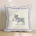Boba Schnauzer Throw Pillow - Hillcroft Home