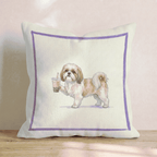 Boba Shih Tzu Throw Pillow - Hillcroft Home