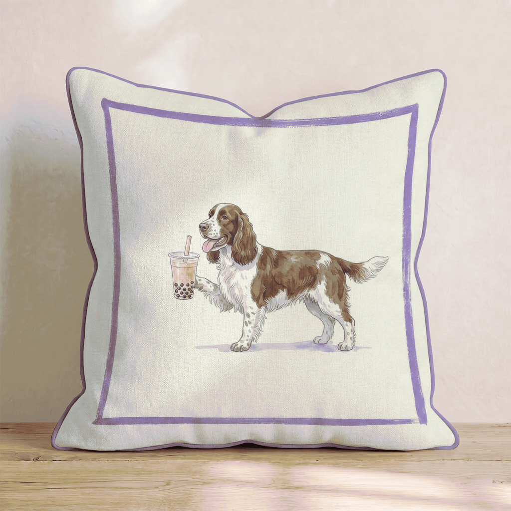 Boba Springer Spaniel Throw Pillow - Hillcroft Home