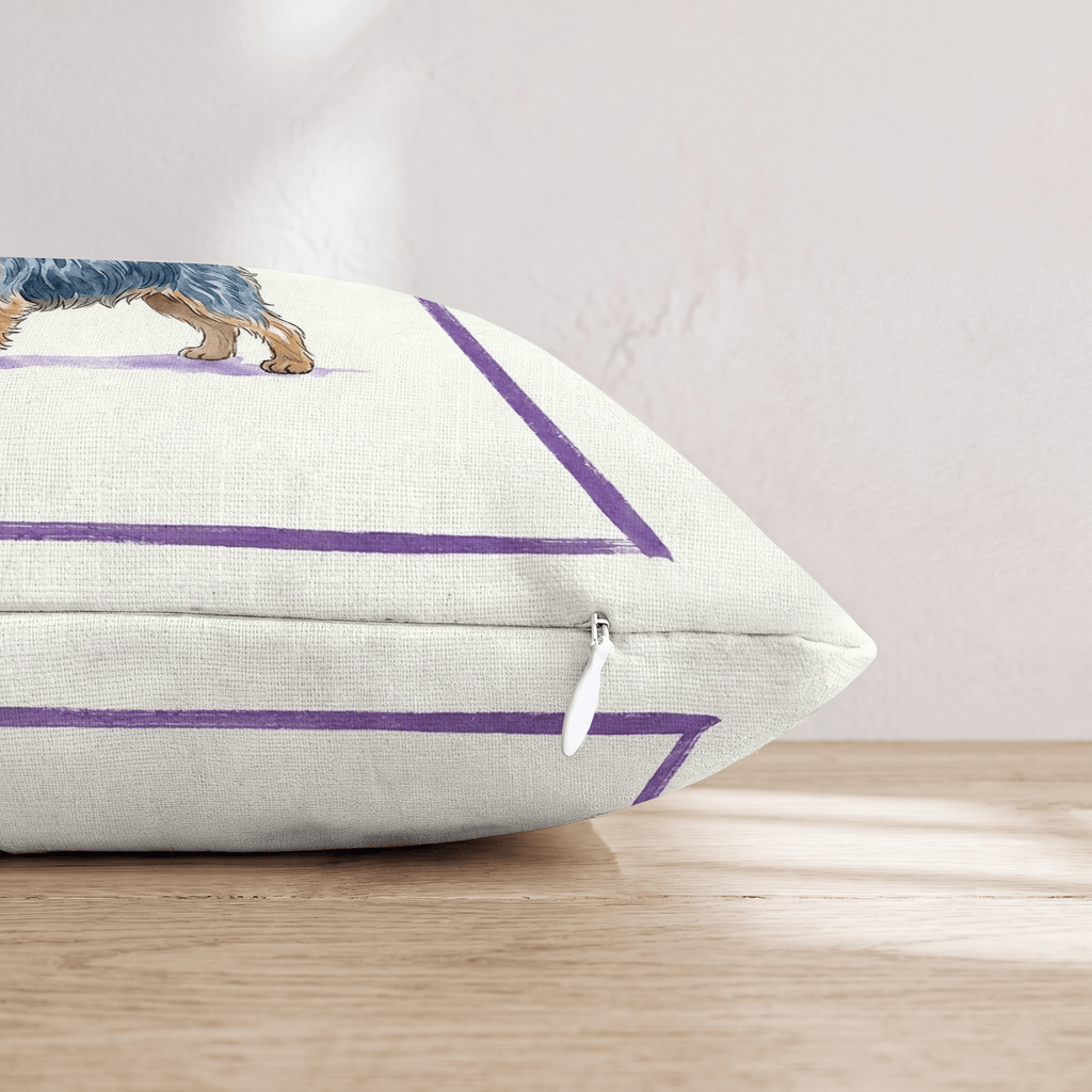 Boba Yorkie Throw Pillow - Hillcroft Home