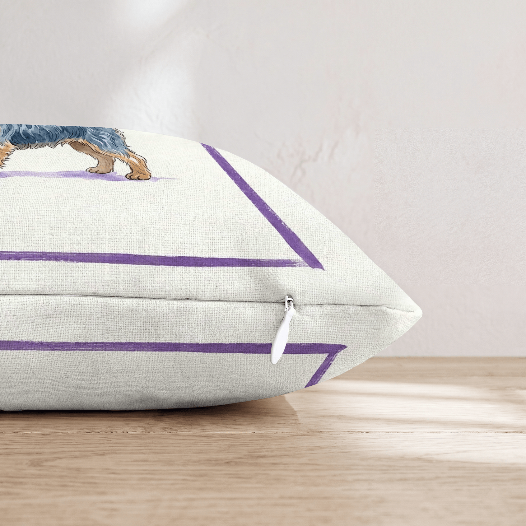 Boba Yorkie Throw Pillow - Hillcroft Home