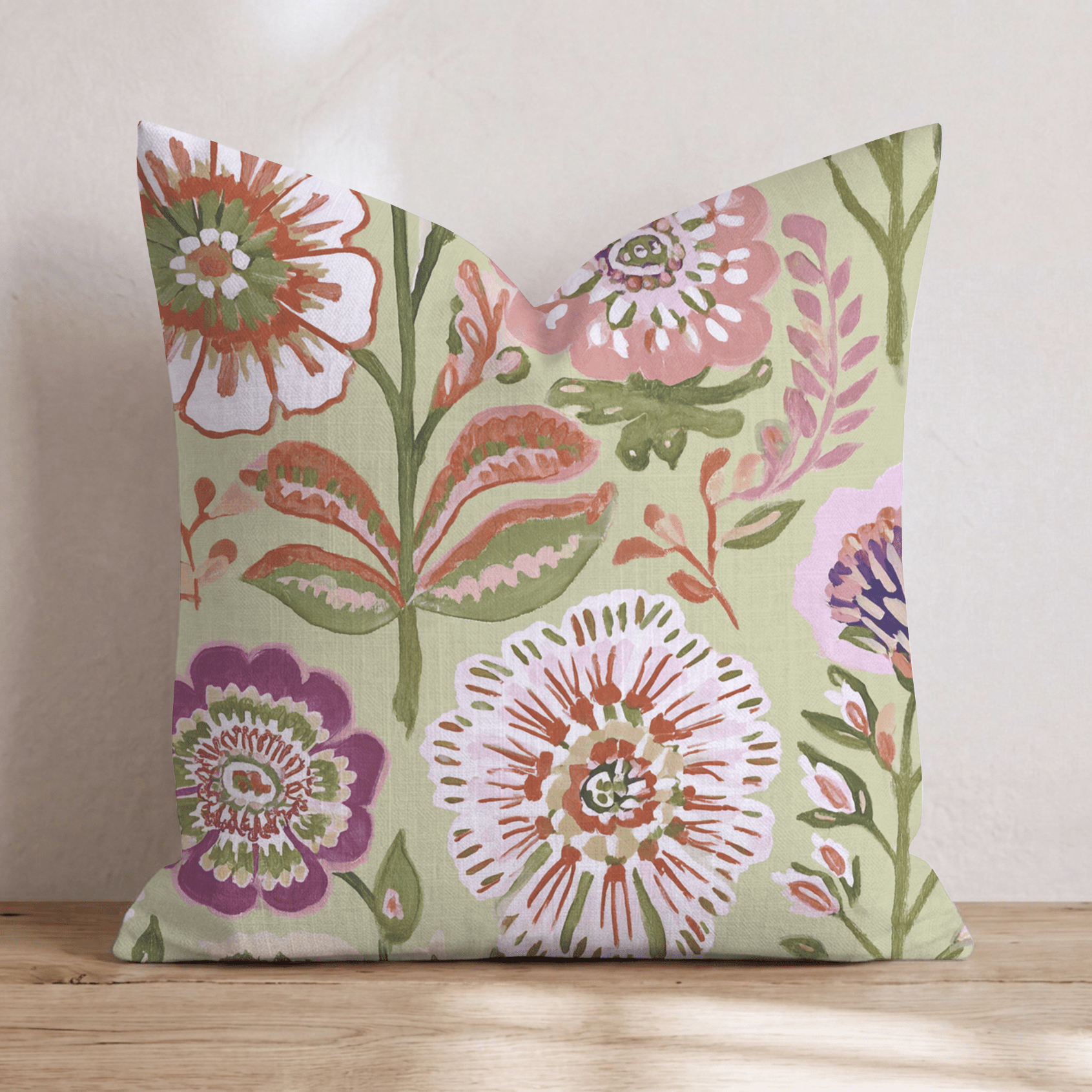Boho Lush Throw Pillow - Hillcroft Home