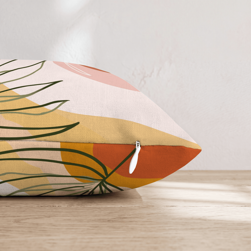 Boho Palm Desert Throw Pillow - Hillcroft Home