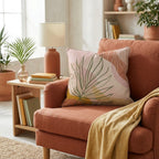 Boho Palm Desert Throw Pillow - Hillcroft Home