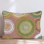 Boho Rings on Rings Throw Pillow - Hillcroft Home
