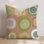 Boho Rings on Rings Throw Pillow - Hillcroft Home